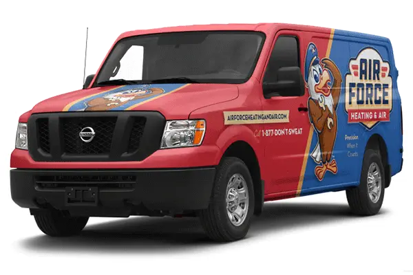 Air Force Heating and Air Service Van