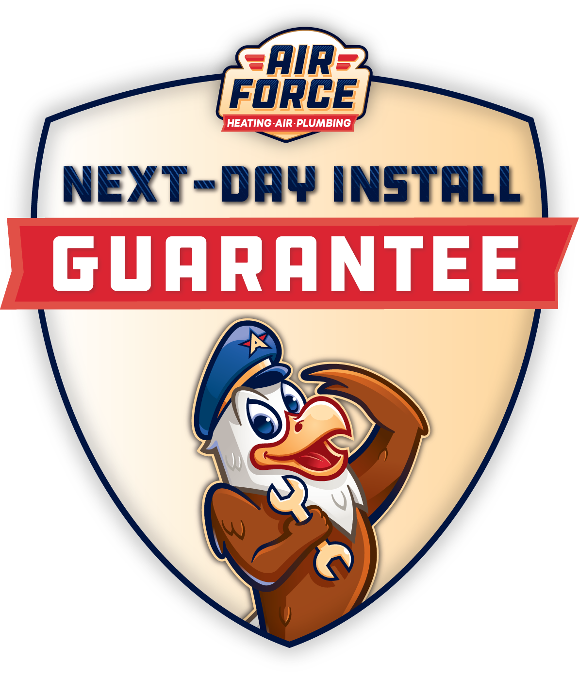 Air Force Heating & Air Next Day Install Guarantee Icon